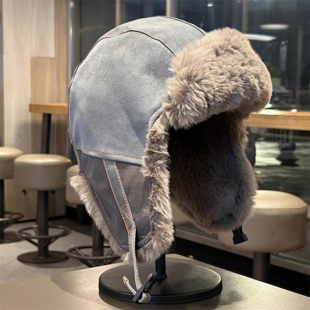 Winter Men's Winter Lei Feng Hat Korean Version Trendy Women's Ear Protection Hat Cat Embroidery Autumn and Winter Mask Hat