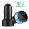 Universal LED Volume Display Dual USB Port 3.1A Fast Charging Car Charger Socket
