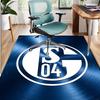 FC Schalke 04 Pattern Rug, Indoor/Outdoor Mat, for Picnic, Gameroom, Bedroom, Office, Living Room, Home Decor Carpet, Birthday Gift