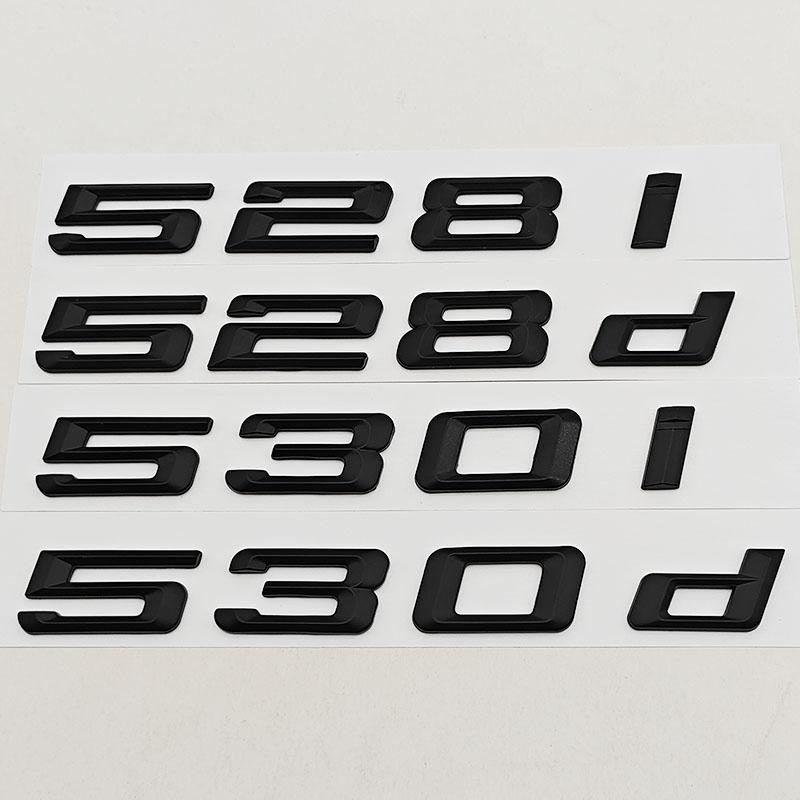 3D ABS Matte Black Car Letter Logo 528i 530i Rear Trunk Badge Sticker Emblem For BMW 5 Series 530i 530i F10 E60 Tail Accessories is2