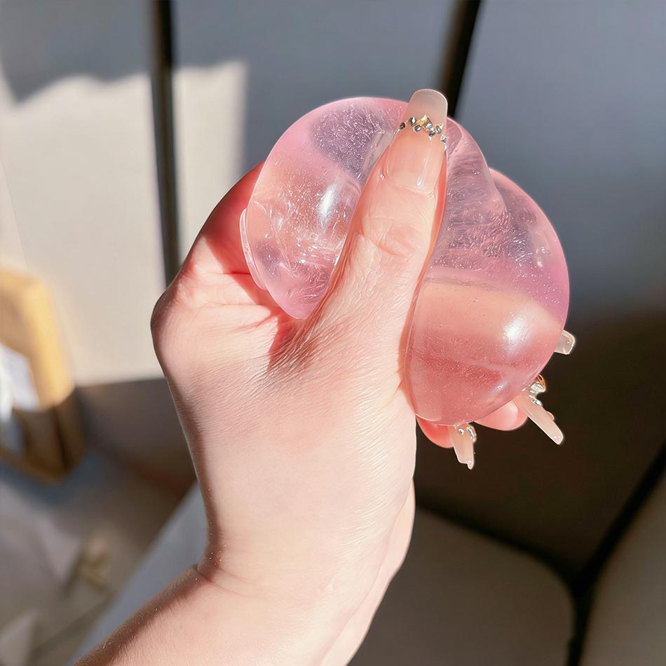 1-3Pcs Nee Doh Maltose Squishy Toy Anti Stress Fidget Toy Soft Simulated Transparent Ball Quick-Rebound Hand Relax Gift Toy
