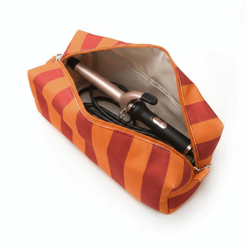 Dustproof Hair Dryer Storage Bag Stripe Cosmetic Bag Curler Storage Bag Hair Tools Storage