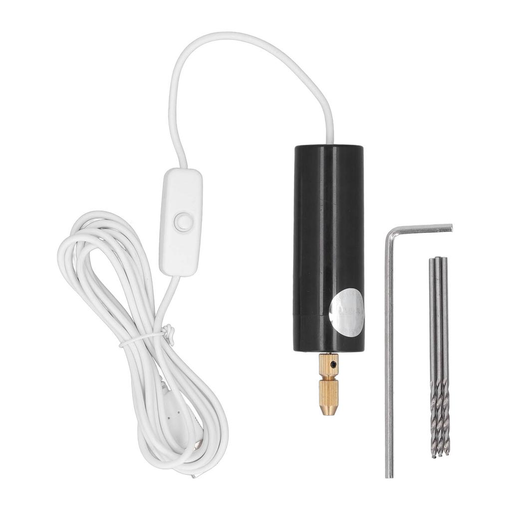 Электрическая мини-ручная дрель Набор Мини-ручная дрель со сверлами Шестигранный ключ для искусства, ремесел, DIY, изготовления ювелирных подвесок