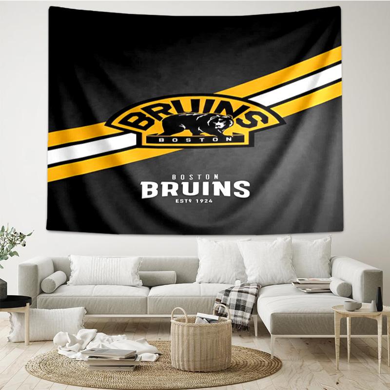 Bruins Emblem hockey Tapestry, Unique Design Tapestry, Wall Decor for Bedroom,Livingroom, Playroom,Heartwarming Fan Holiday Gifts
