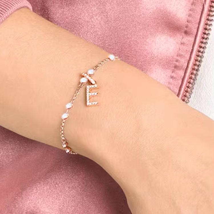 Swarovski Remix Letter E Inlaid Design Pendant Women pendant Rose-Gold 5437621