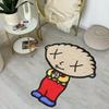 Cartoon Characters Pattern Rug Irregular Bedroom Carpet Soft Fluffy Plush Bedside Carpets Home Decoration Non-slip Floor Mat