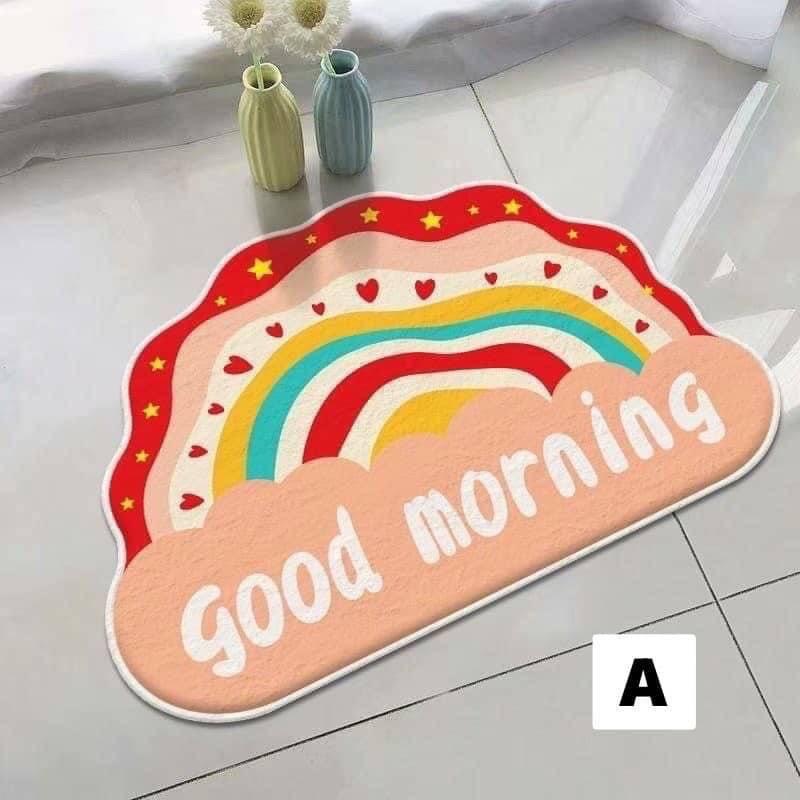 Cartoon Soft and Thick Imitation Cashmere Carpet Door Mat Dirt Resistant Wear-resistant Carpet Non-slip Absorbent Mat