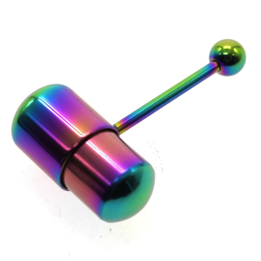 Stainless Steel Vibrating Massage Tongue Ring Stud Body Piercing Barbell Jewelry