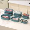 1/3Pcs Food Storage Box BPA Free Heat-Resistant Stackable Design Storage Organizer Microwave-heated Lunch Box with Lid