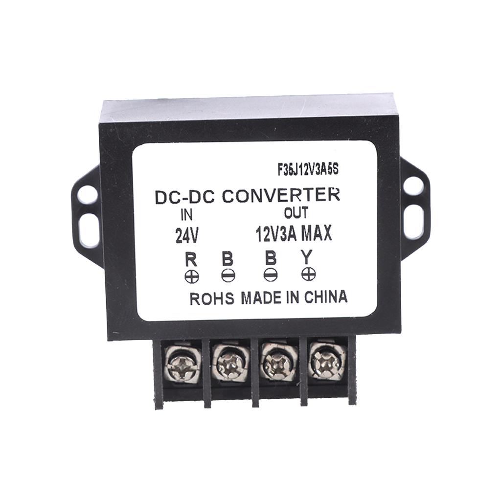 Waterproof Voltage Step Down Module DC24V to 12V 3A/5A Power Supply Adapter for 12V LED Lights and Fan Toy Routers