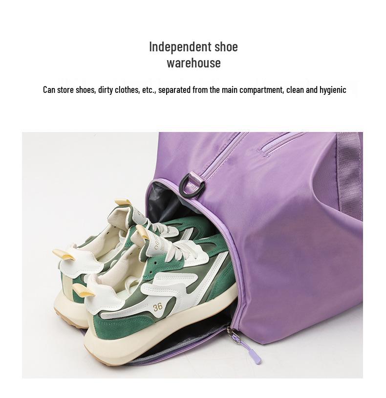 Versatile Large-Capacity Travel Fitness Bag with Shoe Compartment, Custom Logo Option