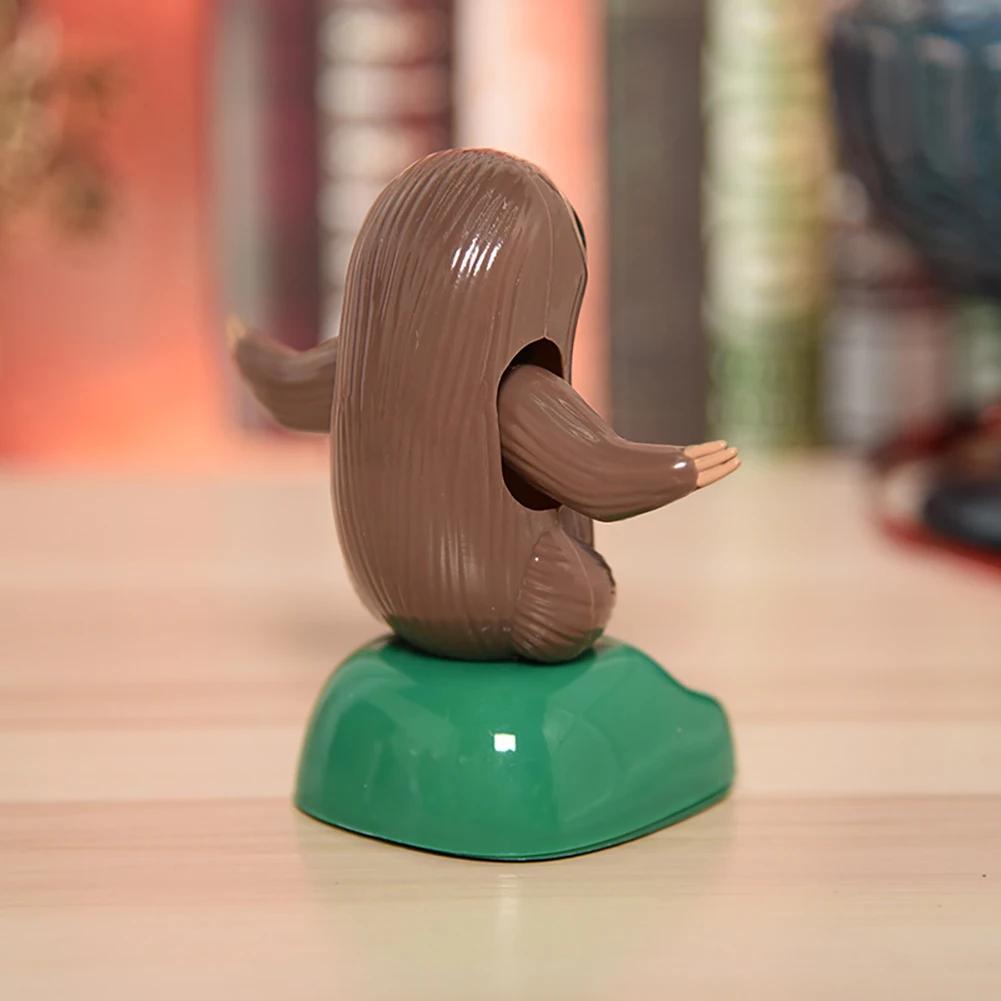 Автомобильный орнамент качели кукла автомобильные аксессуары для интерьера солнечная энергия качающаяся голова танцующая кукла ленивец украшение приборной панели автомобиля стиль