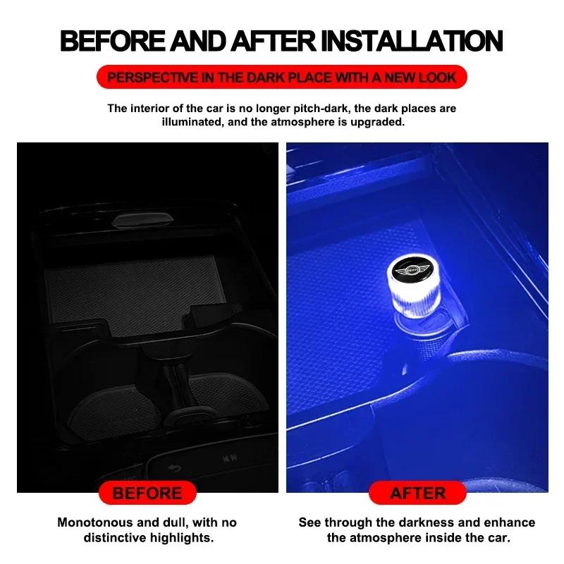 X5 B4 For Bmw Mini USB LED Car Light Auto Interior Atmosphere Light Accessories For MINI Cooper Fridge One S F56 R57 R58 R60 JCW