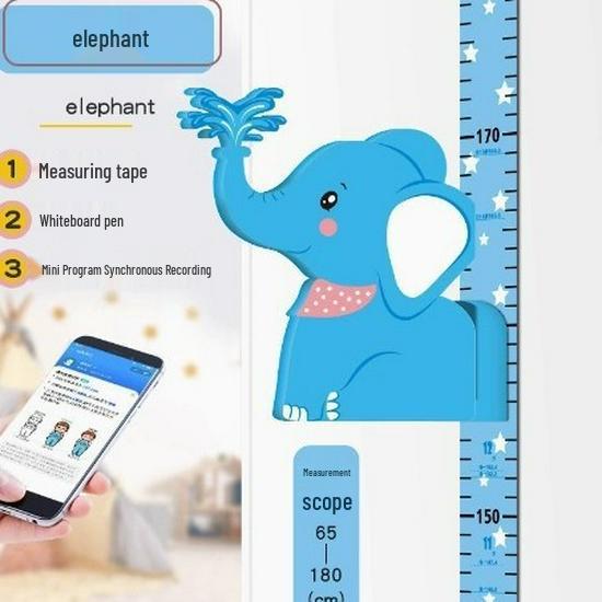 3D Наклейка на стену для измерения роста детей – Съемная, Не повреждающая, Точная линейка