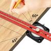 T-type Compass Angle Scoring Ruler Adjustable 360° Angle Marking Gauge Angle Gauge