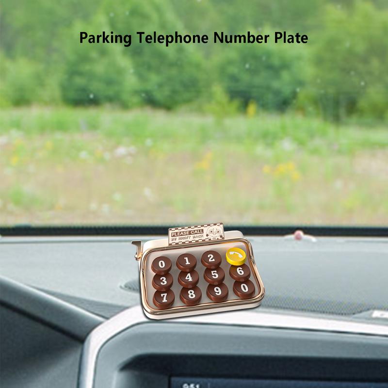 Временный парковочный знак, ретро-дизайн клавиатуры, знак, помощь при парковке в гараже, украшения для салона автомобиля, аксессуары для остановки автомобиля, автомобильные аксессуары
