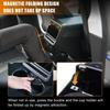cfseh5 3-In-1 Design Rear Seat Cup Holder Organizer For Tesla Model Y Juniper 2025+ & Model 3 Highland 2024+ Retractable and Foldable