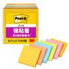 3M Strong Neon 75 x 90 Sheets x 6 Post-it Notes, Adhesive, Large, Colors, 75mm, Pads, 654-6SSAN-AM