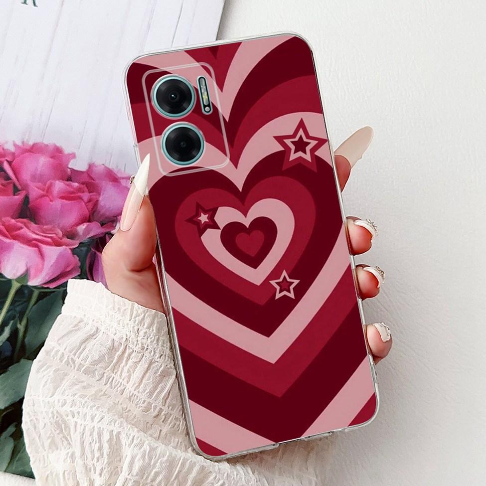 Clear For Redmi 10 5G 2022 Case Cover Luxury Butterfly Love Fashion Flowers Cool Lion Painted Casing 22041219G 22041219NY