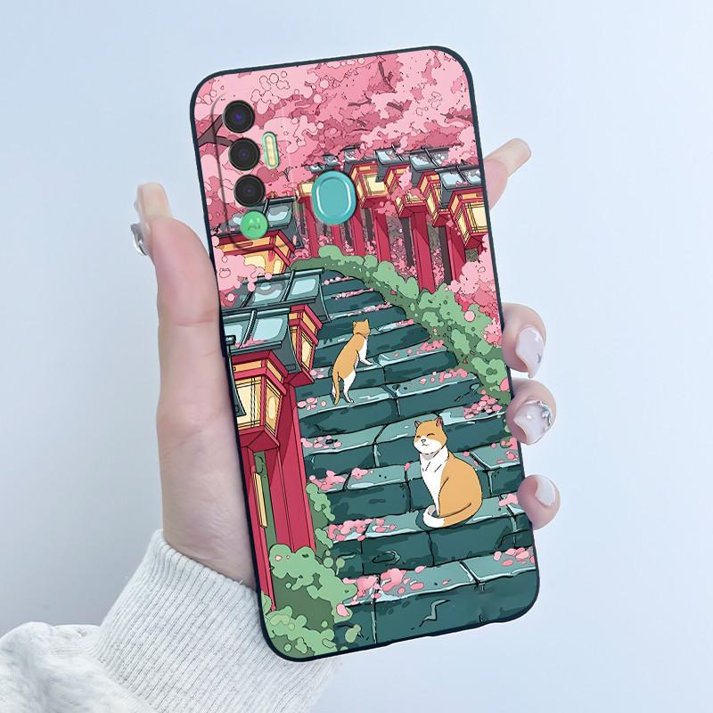 Милый Чехол Для Tecno Spark 7P Чехол Печатный Корпус Защитная Крышка Мягкий Силикон Мультяшный Корпус Телефона Fundas