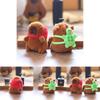 Capybara Plush Toy Keychain With Pp Cotton Fill For Kids Bag Charm Gift