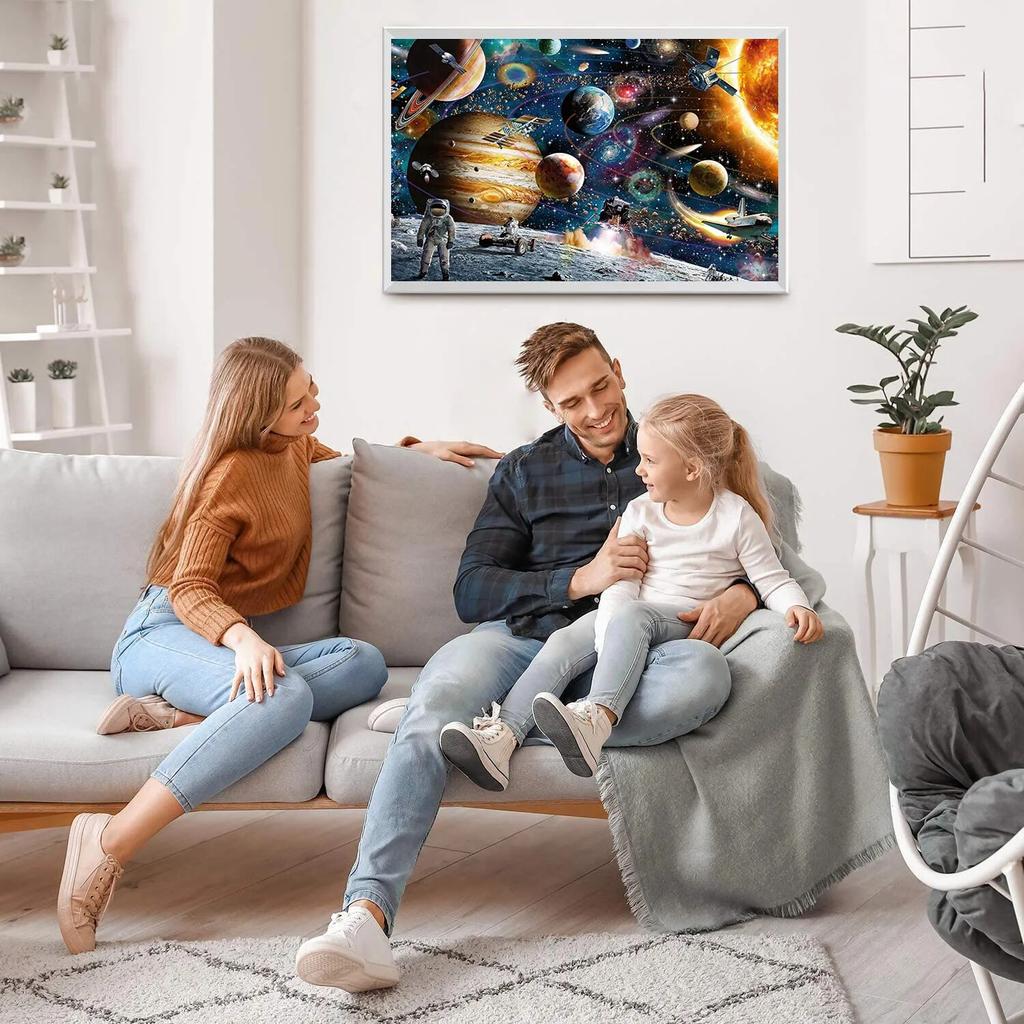 1000 шт. головоломки «Космический путешественник», домашний декор, игры-головоломки для взрослых, семейные забавные напольные головоломки, развивающие игрушки для детей