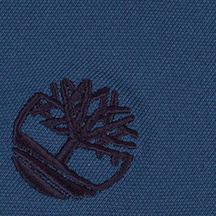 Timberland Быстросохнущая легкая рубашка поло с коротким рукавом, мужские топы, цвет темно-индиго A66DU-288