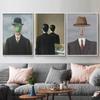 The Son of Man By Rene Magritte Paintings On the Wall Canvas Pictures For Living Room Art Prints and Posters Decoration