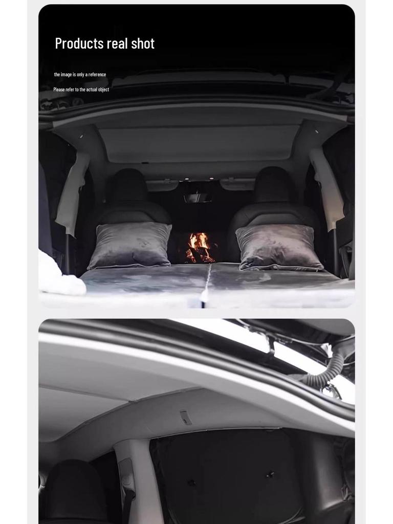 Tesla Model 3/Y Sunshade: Refresh Version Opaque Camping Privacy Curtain with Suction Cups