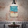 1PC Vertical Vintage Metal Hanging Sign 20×30cm, Rustic Patina Tin Artwork for Bar, Garage, Living Room, Café or Office Wall Décor