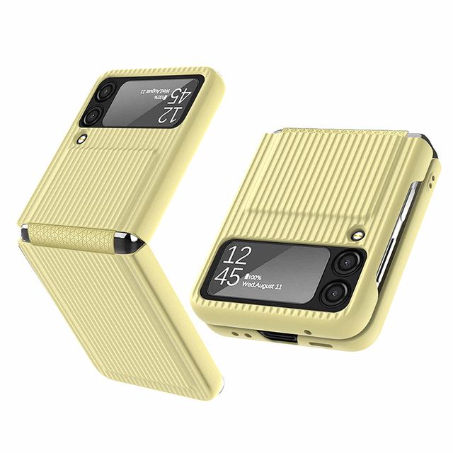 Liquid Silicone Macaron Suitcase Design Phone Case For Samsung Galaxy Z Flip 3 Flip 4 5g Soft Hinge Film Screen Protector Cover