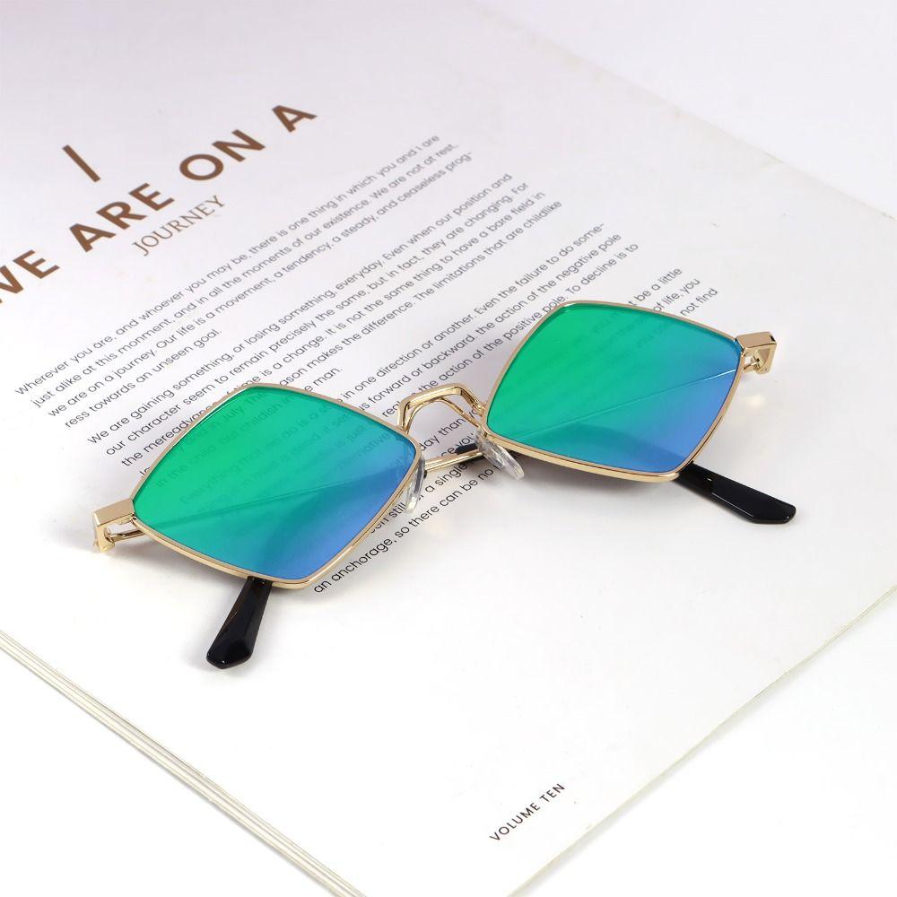 Пленка с защитой от УФ-излучения Четырехугольная оправа Мужские солнцезащитные очки Женские солнцезащитные очки Форма бриллианта