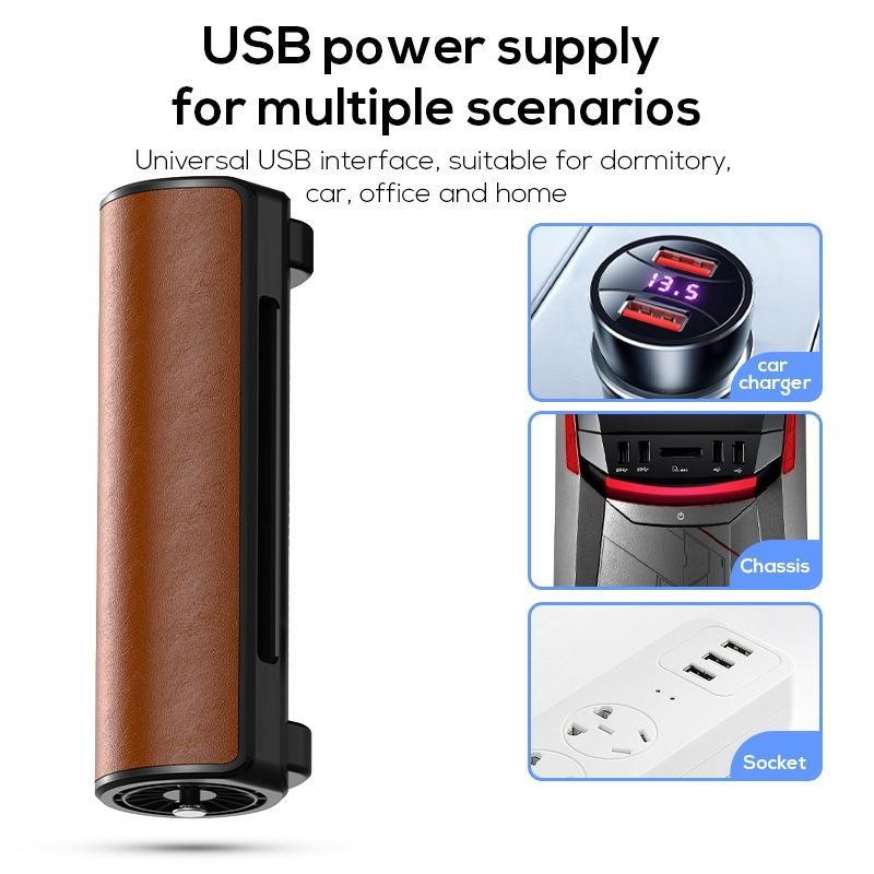 Новый вентилятор для автомобильного сиденья, электрический портативный вентилятор для автомобильного сиденья для переднего и заднего сиденья пассажира, питание от USB, 3 скорости, сильный охлаждающий воздушный вентилятор, регулируемый ремень