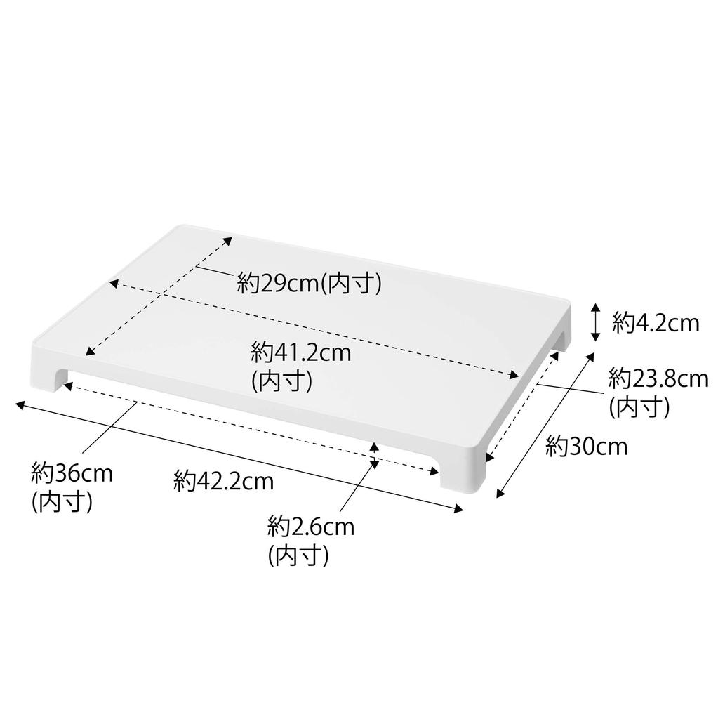 Магнитный поднос для доставки Yamazaki x D30 x x Tower с сообщением 6115 Поднос, Белый, Прибл.. Ш42.2 В4.2см (Приблизительно верхняя панель. Ш41.2 Г29см), Этикетка,