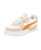 CALI Dream Platform Thick 2022 Size Sneakers, Sole, Pastel, 385597, Women's, Fall/Winter Colors, Pristine/Puma White/Light Sand, 23.5cm