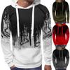 Men's Winter Sports Leisure Fitness Top Ink  Dyed Long Sleeve Hoodie