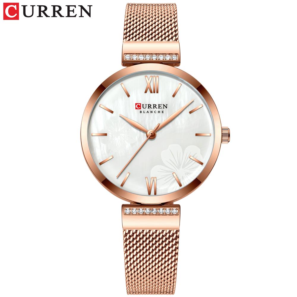 New CURREN Women Watch Waterproof Silver Ladies Wristwatch Top Brand Female Wrist Watches Girl Clock Relogio Feminin