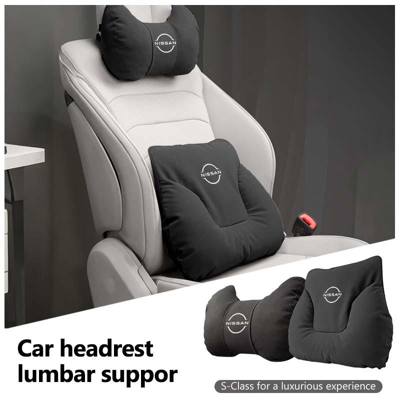 AOK3 For Nissan Qashqai Juke Sentra Altima Versa Maxima Almera Rogue Car Headrest Neck Pillow Support Lumbar Soft Waist Cushion