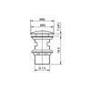Waste Button Basin Waste Plug Drainer Metal Sink Strainer  Bathroom Washbasin Pipe Accessories