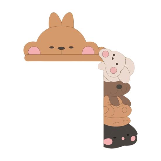 1/2 шт. пасхальный кролик дверной уголок украшение фермерский деревенский мультяшный кролик дверная рама знак передняя дверь край верхний орнамент