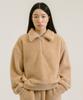 Nevel Everywear Меховая толстовка на молнии до середины_Бежевый