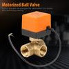 DN25 G1 Brass 3 Way Motorized Ball Electrical Valve for Air Conditioner DC24V