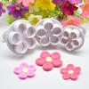 Five-Petal Flower Cake Fondant Molds Set (3 Pieces)