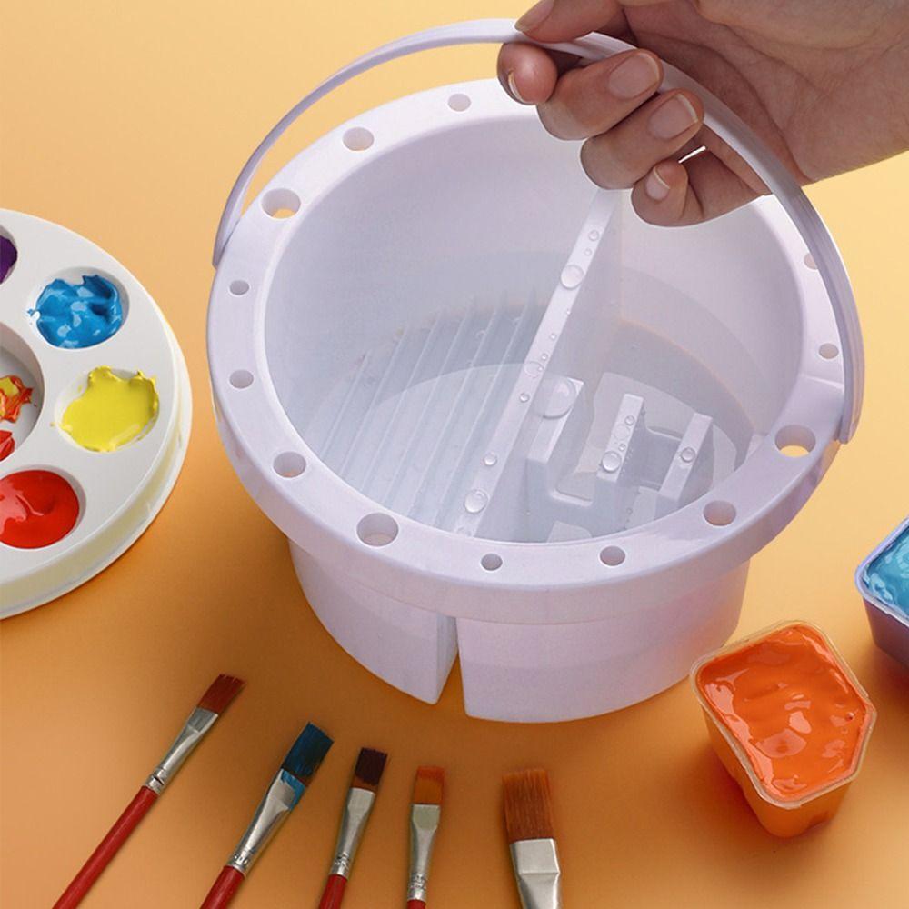 With Lid Paint Brush Washer Paint Brush Holder/Color Palette Paint Brush Cleaner  Students