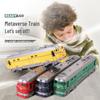 Fuxing Hao Green Train Toy with Inertia, Sound, and Light - Ideal Boys' Gift