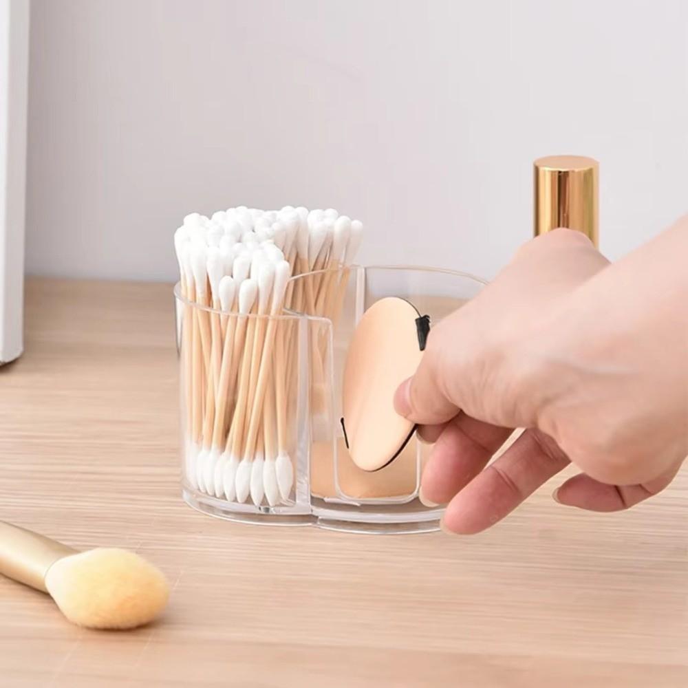 Прозрачный органайзер для ватных шариков Прозрачный контейнер для хранения Новый бокс для ватных палочек