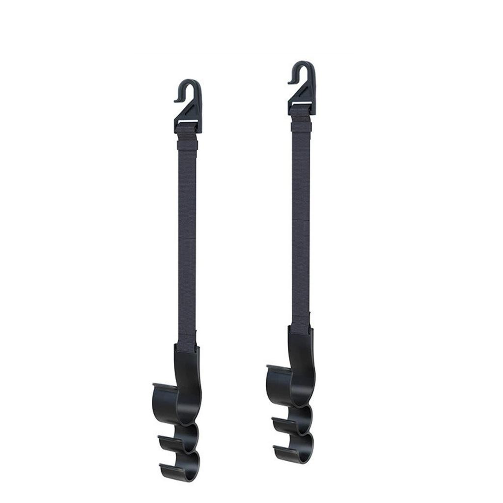 Крючок для подголовников для автомобиля, Крючок для держателя подголовника Три многофункциональных автомобильных органайзера Вешалка на подголовник Вешалка для сумки Пальто Сумка, Регулируемая длина 2 шт.