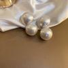 Party Lady Hyperbole Style Large Pearl Stud Earrings Women Jewelry Fashion Design Korean  Earrings