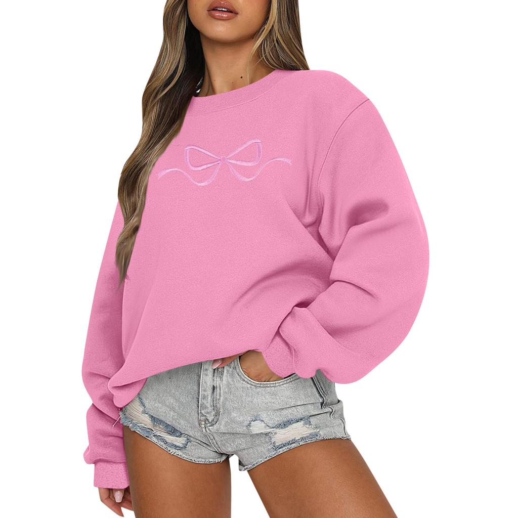 Women's Colorblock Sweatshirt Long Sleeve Round Neck Casual Comfortable Loose Lightweight Women's Sweatshirt