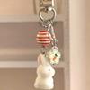 Cute Cartoon Plush Bunny Keychain Fashionable Versatile Backpack Pendant Lovers Pendant